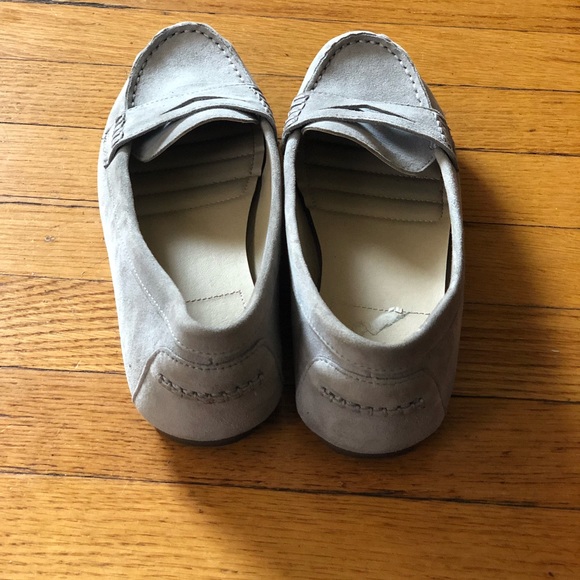 Grey faux suede loafers - Picture 3 of 5